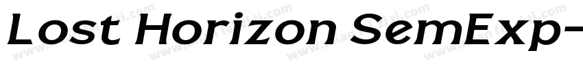 Lost Horizon SemExp字体转换